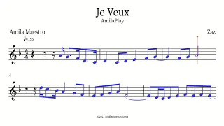 Je Veux - Zaz - AmilaPlay Transcription