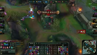 CaptainFlowers goes insane casting a play by Longzhu Justice (KR solo Q feat Impact and Meteos)
