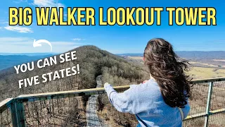 We Can’t Believe We Climbed Big Walker Lookout Tower | Roadside Attraction in Wytheville, VA | Vlog