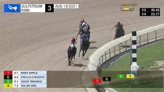 Gulfstream Park Carrera 3 - 13 de Agosto 2021