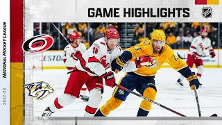 Hurricanes @ Predators 4/6 | NHL Highlights 2023