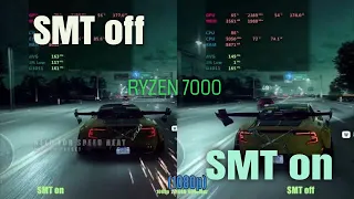 Ryzen 7500f smt on vs off