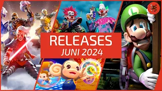 Neue SPIELE im JUNI 2024 für PS5, PS4, Xbox Series X, Xbox One, Nintendo Switch & PC