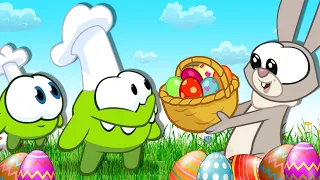 Om Nom Stories: Easter Eggs Recipe🥚 Funny Cartoon For Kids | HooplaKidz Toons