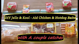 DIY CATFISH  Jello & Kool - Aid Chicken & Hotdog Baits