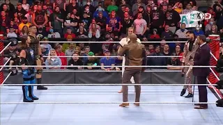 Seth Rollins, Riddle, Austin Theory & AJ Styles confrontan a Bobby Lashley - Raw 14/02/2022 Español