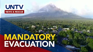 Mandatory evacuation sa mga residente sa loob ng PDZ ng Mt. Mayon, isasagawa na