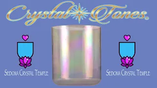 Crystal Tones™ Sedona | Blue Moonstone & Platinum Alchemy Crystal Singing Bowl