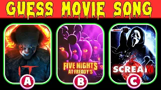 Guess The HORROR Movie By SONG | Five Nights At Freddy's FNAF 2023, Scream 6, It Pennywise
