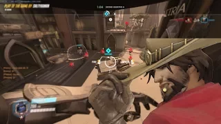 [Overwatch] Punishing a full squishy team [McCree, Quintuple kill]