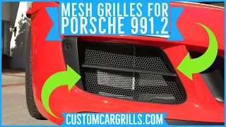 Porsche 991.2 GTS Mesh Grill Installation How-To by customcargrills.com