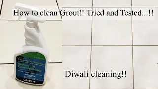 How to clean Grout I Kitchen Floor tiles Grout Cleaning | Tried and Tested Home Depot Grout Cleaner