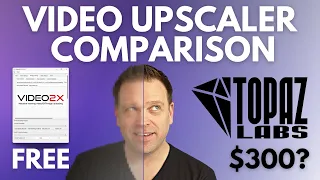 How good is FREE vs. PAID video upscaling? 🤔 Video2X vs. Topaz Video AI