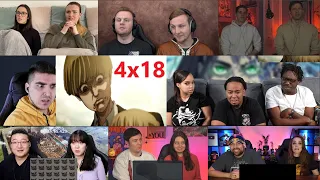 Attack On Titan 4x18 Reaction Mashup | Zeke is Here 😏