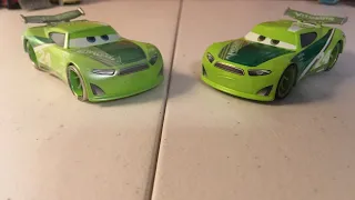 Disney Cars Chase Racelott|normal and FBR|diecast reviews