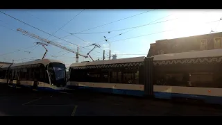 Трамвай Витязь-М №31235 2018 г.в. маршрут 39 г. Москва