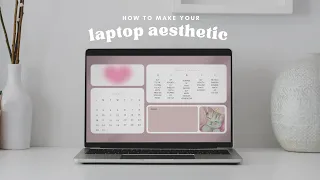 how to make your laptop pretty and aesthetic !