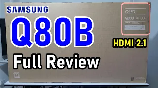 SAMSUNG Q80B QLED ADS PANEL: UNBOXING AND FULL REVIEW / IT HAS 4 HDMI 2.1 PORTS