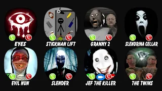 Eyes The Horror Game, Stickman Escape Lift, Granny Chapter Two, Slendrina The Cellar, Evil Nun....