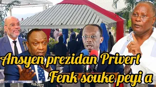 Sa a fenk tonbe😱🆘ansyen prezidan Jocelerme Privert sòti nan silans li wi peyi a vin #tandekoze