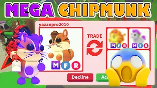 HUGE WIN 🔥🤩 I TRADED *NEW* MEGA CHIPMUNK 🐿 FOR THESE 2 MEGA LEGENDARIES IN NEW ADOPT ME UPDATE!