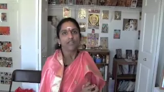 HOW SACRED ASH (VIBHUTHI) POURS FORTH from all spiritual images in her home near Ann Arbor