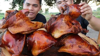 OUTDOOR COOKING | LECHON TENGA NG BABOY MUKBANG (HD)