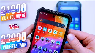 UNIHERTZ TANK vs OUKITEL WP19: Which Monster Battery Phone Lasts Longer?