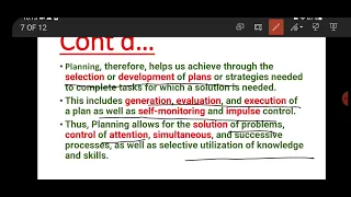 PASS Theory of Intelligence: Planning,Attention-Arousal,Simultaneous and Successive processing.