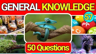 General Knowledge Quiz Trivia 57 📚💡| Can You Answer All 50 Questions Correctly? 2024