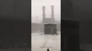 Beautiful seen Makkah rain 🌧 Ramadan makkah live barish video status 💯