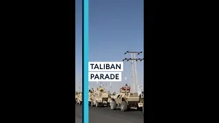 Taliban parade with Western military vehicles? #Shorts