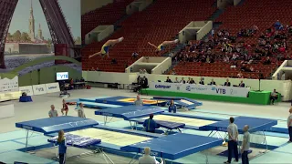 Brazil 1 (BRA) W - 2018 Trampoline Worlds, St. Petersburg (RUS) - Qualification Synchro R2