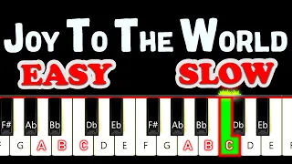 Joy to the World EASY PIANO Tutorial for ABSOLUTE BEGINNER