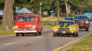 Cruisin the Coast mammoth classic car show & cruising video