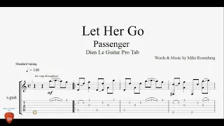 Let Her Go - Guitar Lesson Tabs