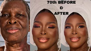 MUST WATCH: 70-year-old GRANDMA undergoes AMAZING MAKEUP & GELE TRANSFORMATION! Cirurgia Plastica💉