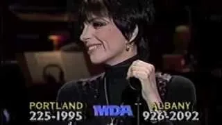 LIZA MINNELLI and LORNA LUFT on the MDA Telethon