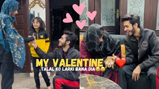 Meri valentine😂❤️| talal ko larki bana dia😂| Vlog | ibi Sheikh