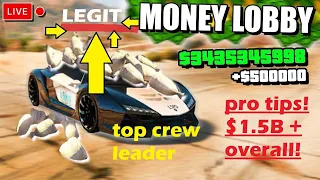 [PRO][Legit GTA$] GTA Online PRO TIPS / REVIEWS LIVE! BILLION Dollar Crew! FREE GTA$ MONEY LOBBY!PS4