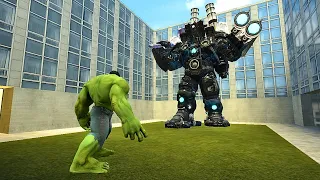 UPGRADED TITAN CAMERAMAN VS HULK - SKIBIDI TOILET In Garry's Mod!