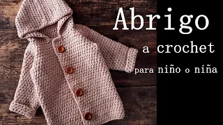 Abrigo/Saquito fácil a crochet para niño o niña ¡Paso a paso!