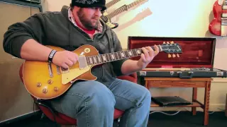 Chris Heart plays a 1959 Gibson Les Paul Standard at Rumble Seat Music Southwest