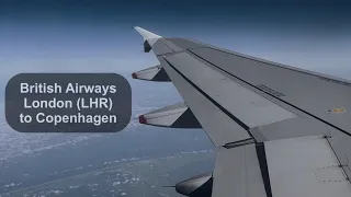 British Airways A320 Flight - London Heathrow to Copenhagen