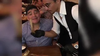 Celebrities Enjoying Delicious Moments With SaltBae (Neymar|Maradona|DJ Khaled|Messi|Sancho|Félix..)