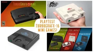 TurboGrafx 16 Mini Games Playtest | PC Engine Mini | PC Engine Core Grafx Mini