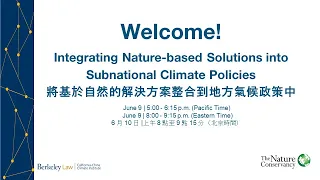 Integrating Nature-based Solutions into Subnational Climate Policies