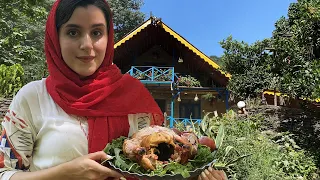 cook chicken without oven in jungle! iran rural lifestyle in 2022