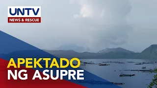 Kalusugan at kabuhayan ng mga residente sa palibot ng Mt. Taal, apektado ng smog at asupre
