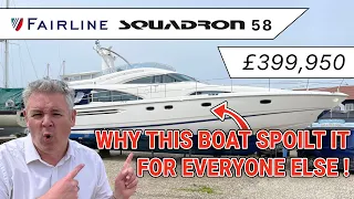 Fairline Squadron 58 boat tour - Why this boat spoilt it for everyone else? - plus it's 1 major flaw